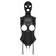 Erotické body a korzety - Bad Kitty Body s kuklou - čierne - 24804841031 - M