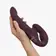 Nasadzovacie penisy, strap-on - FUN FACTORY Share Vibe Pro strap-on - Burgundy - ff26301