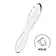 Obojstranné dildá, dvojité - Satisfyer Dazzling Crystal 1 obojstranné sklenené dildo - transparentné - sat4045658