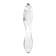 Obojstranné dildá, dvojité - Satisfyer Dazzling Crystal 1 obojstranné sklenené dildo - transparentné - sat4045658
