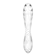 Obojstranné dildá, dvojité - Satisfyer Dazzling Crystal 1 obojstranné sklenené dildo - transparentné - sat4045658