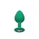 Nevibračné análne kolíky - Cheeky Gems sada análnych kolíkov - zelená - s14654green