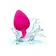 Nevibračné análne kolíky - Cheeky Gems sada análnych kolíkov - ružová - s14654pink