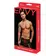 Erotická bielizeň pre mužov - ENVY Lace-up boxerky - čierna/červená - BACE103LXL - L/XL