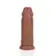 Dildá a vibrátory XXL - RealRock Extra Thick dildo 20,3 cm - tmavší tělová - REA172TAN