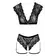 Erotické komplety - Cottelli Lingerie Krajkový set - čierny - 22512801041 - L