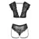 Erotické komplety - Cottelli Lingerie Krajkový set - čierny - 22512801041 - L