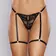 Erotická tangá - Allure Say it with Garters tangá - čierna - shmA1147B-OS