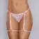 Erotická tangá - Allure - Say it with Garters tangá - ružová - shmA1147P-OS