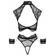 Erotické komplety - Cottelli Bondage Set čipka a putá - 22153221041 - L