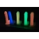 Dildá s prísavkou - BOOM Dual Density Dildo Glow in Dark oranžové - BOM00092