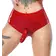Nohavičky, slipy s dildom - LateX Latexové nohavičky s dildom - červené - 29503243041 - L
