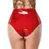 Nohavičky, slipy s dildom - LateX Latexové nohavičky s dildom - červené - 29503243041 - L