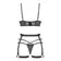 Erotické komplety - Obsessive Blomentis 3dielny set - čierny - 22154461121 - M/L