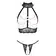 Erotické komplety - Abierta Fina Set 2-dielny z čipky a retiazok - 22153651041 - L