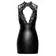 Erotické šaty - NOIR minišaty s čipkou- čierne - 27190101041 - L