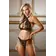 Erotické komplety - Fantasy Lingerie Kylie set podprsenky a nohavičiek- čierny - 76B661BLKLXL - L/XL