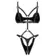 Erotické body a korzety - Obsessive Dame Controle body - čierne - 24805901101