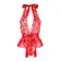 Erotické body a korzety - Subblime body s mašľou - červené - D-242170 - S/M