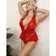 Erotické body a korzety - Subblime body s mašľou - červené - D-242170 - S/M