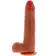Dildá s prísavkou - ToyJoy Get Real Silicone Foreskin Dildo 23 cm - s11205