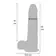 Dildá s prísavkou - ToyJoy Get Real Silicone Foreskin Dildo 23 cm - s11205