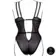 Erotické body a korzety - Le Désir Plus Size Body - čierne - shmAMR006BLKOSX