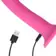 Klasické vibrátory - Non-Phallic vibračné dildo M - ružové - LOVE112PNK