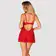 Erotické košieľky - Obsessive Chilisa košieľka a tangá - červená - 27516153121 - M/L