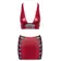 Erotické komplety - Cottelli Party Set top a minisukňa - červený - 22512993041 - L