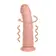 Realistické vibrátory - RealRock Rotating Curved Cock vibrátor 20,5 cm - telový - shmREA191FLE1