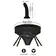 Nasadzovacie penisy, strap-on - Strap-on set nohavičky a dildo - čierny - 50050000000