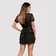 Erotické košieľky - Obsessive Alluria peignoir - čierny - 27605501131 - L/XL