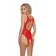 Erotické body a korzety - Passion body BS112 červené - BS112red