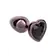 Análne šperky - Diamond heart análny kolík - s16516-black