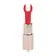 Mini vibrátory - Loveline Tiffany Lipstick minivibrátor se 4 nástavci Pink - shmLOVU096PNK
