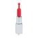 Mini vibrátory - Loveline Angel Lipstick minivibrátor se 4 nástavci - shmLOVU095CLR
