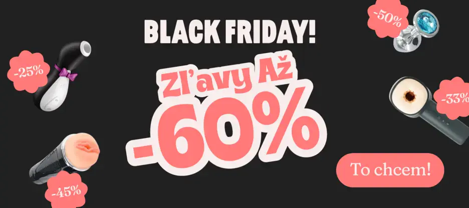 BLACK FRIDAY - zľavy až 60%!